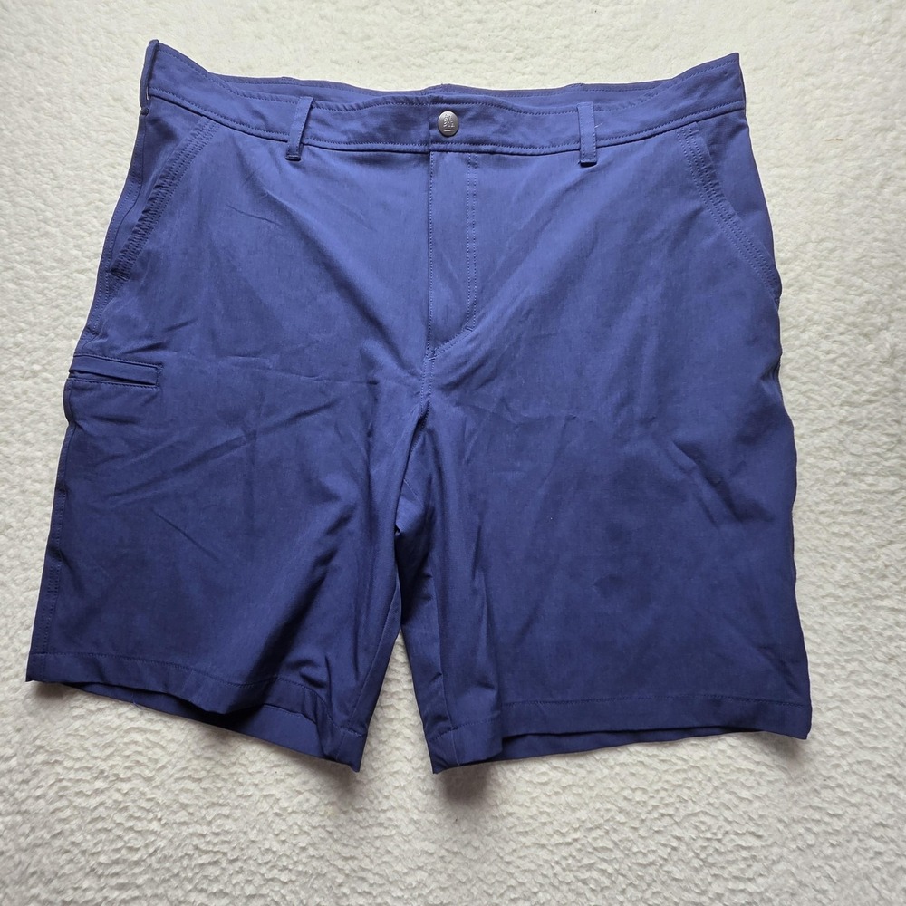 Bass & Co Shorts Mens‎ 42 Blue 10 Inseam Stretch Zip Pocket Athletic Casual